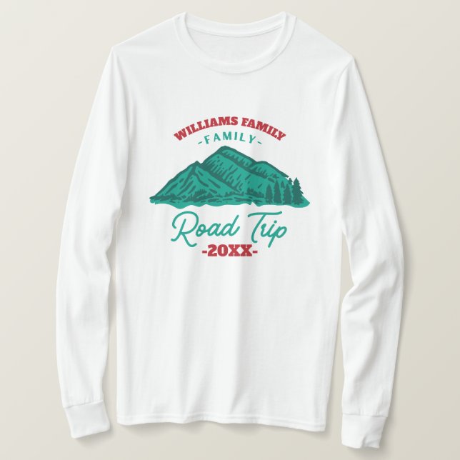 anpassningsbar Family Reunion Road Resa T Shirt (Design framsida)
