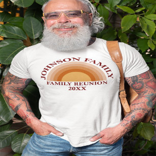 Anpassningsbar Family Reunion Sol Rainbow T Shirt