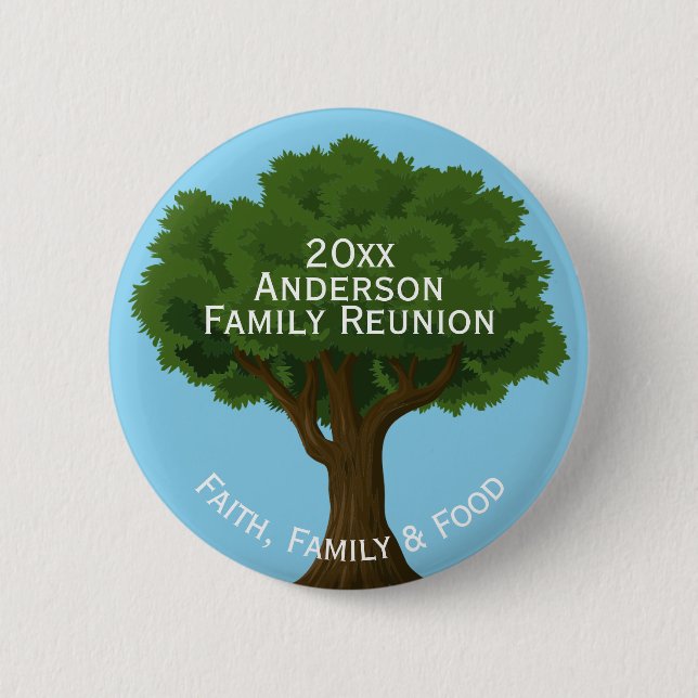Anpassningsbar Family Reunion Souvenir Knapp (Framsida)