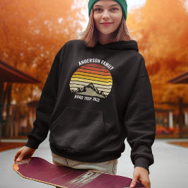 Anpassningsbar Family Reunion Sunset Mountain Road Hoodie