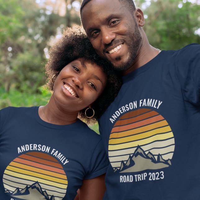 Anpassningsbar Family Reunion Sunset Mountain Road T Shirt (Skapare uppladdad)