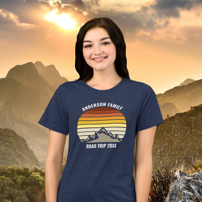 Anpassningsbar Family Reunion Sunset Road Resa Kvi T Shirt (Skapare uppladdad)