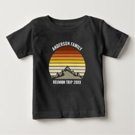 Anpassningsbar Family Reunion Vintage Sunset Mount T Shirt