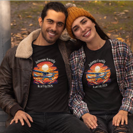 Anpassningsbar Family Road Resa Mountain Sunset Re T Shirt