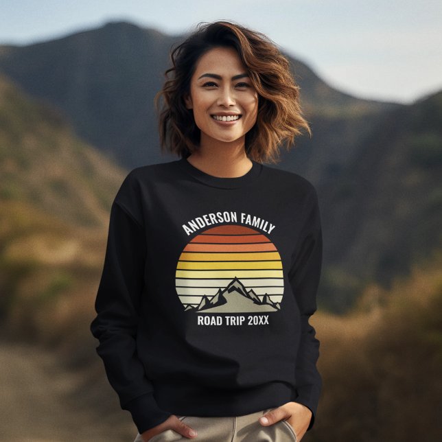 Anpassningsbar Family Road Resa Mountain Sunset T Shirt (Skapare uppladdad)