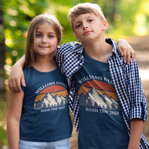 Anpassningsbar Family Road Resa Mountains Nature K T Shirt