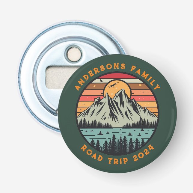 Anpassningsbar Family Road Resa Vacation Reunion Flasköppnare (Framsidan)