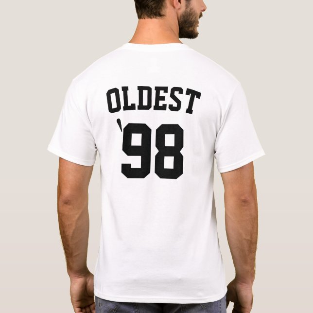 Anpassningsbar Family Shirts Funny Syskon Shirts Ä T Shirt (Baksida)