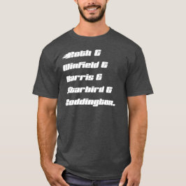 Anpassningsbar Family Tee - lätt text om mörk-gara