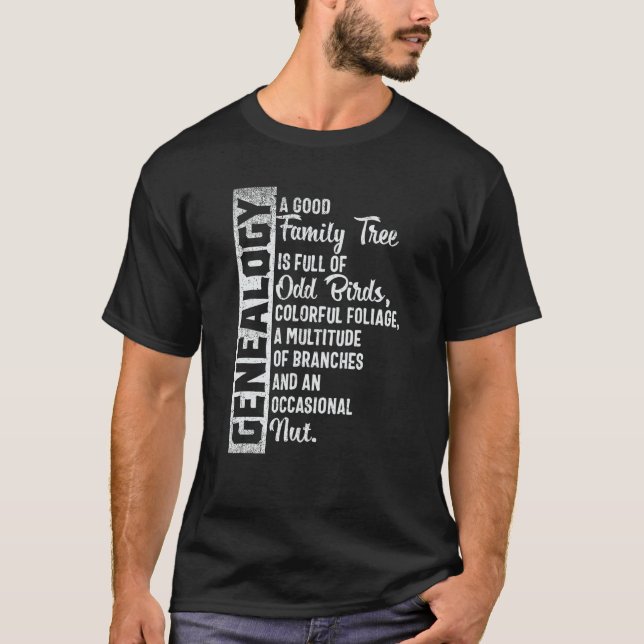 Anpassningsbar Family Träd, Genealogy Design for G T Shirt (Framsida)