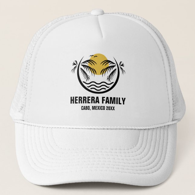 Anpassningsbar Family Vacation 2025 Family Cruise  Keps (Framsida)