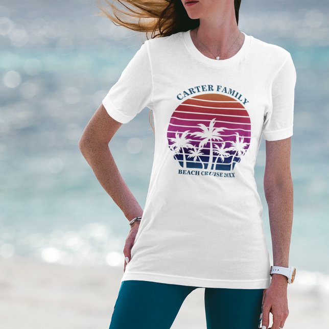 Anpassningsbar Family Vacation Beach Cruise Handfl T Shirt (Skapare uppladdad)