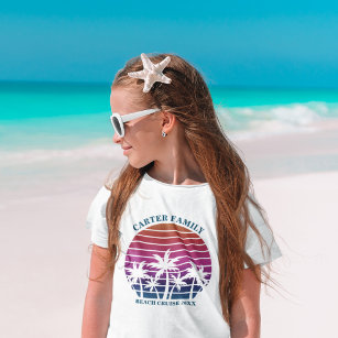 Anpassningsbar Family Vacation Beach Handflatan Tr T Shirt