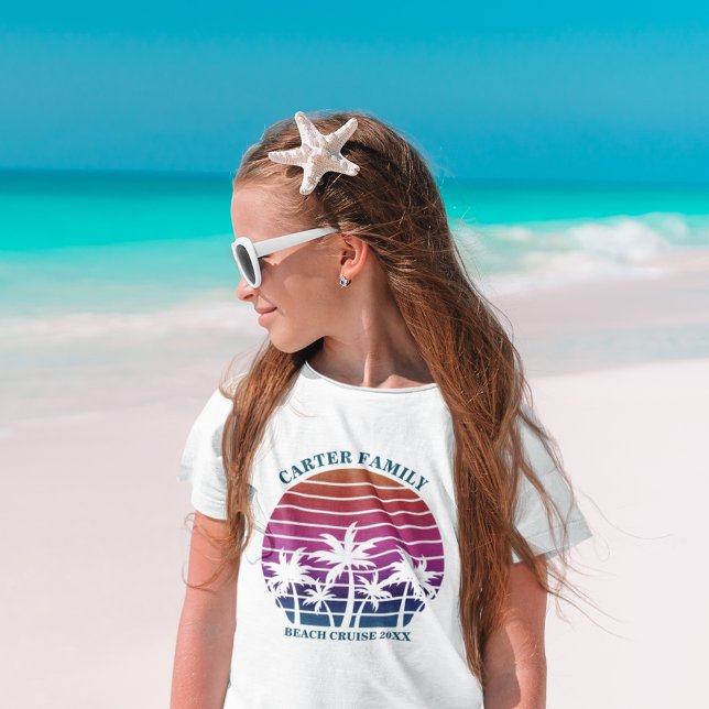 Anpassningsbar Family Vacation Beach Handflatan Tr T Shirt (Skapare uppladdad)
