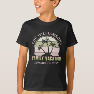 Anpassningsbar Family Vacation Beach Tropical Isla T Shirt