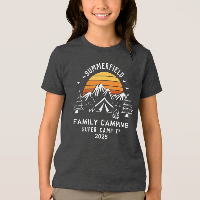 Anpassningsbar Family Vacation Matching Camp Grand T Shirt (Framsida)