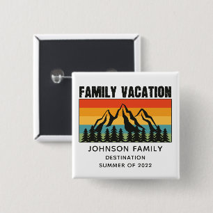Anpassningsbar Family Vacation Mountains Hiking Ca Knapp
