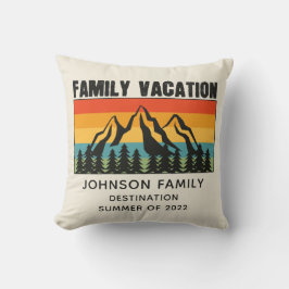 Anpassningsbar Family Vacation Mountains Hiking Ca Kudde