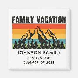 Anpassningsbar Family Vacation Mountains Hiking Ca Magnet