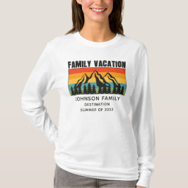 Anpassningsbar Family Vacation Mountains Hiking Ca T Shirt