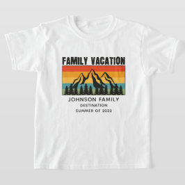 Anpassningsbar Family Vacation Mountains Hiking Ca T Shirt