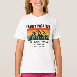 Anpassningsbar Family Vacation Mountains Hiking Ca T Shirt
