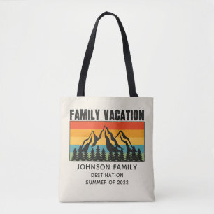 Anpassningsbar Family Vacation Mountains Hiking Ca Tygkasse