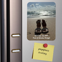 Anpassningsbar Family Vacation Photo Refrigerator Magnet