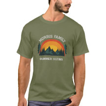 Anpassningsbar Family Vacation Retro Mountain T-Sh