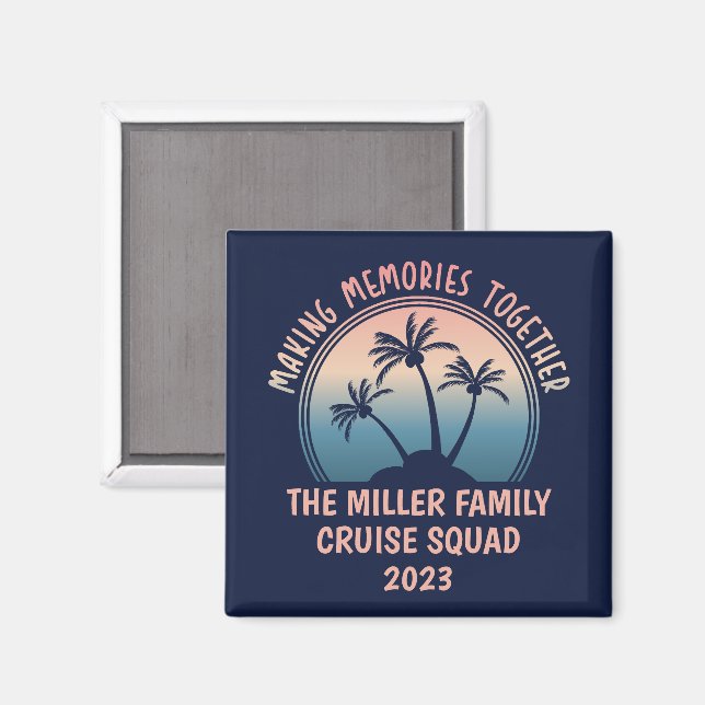 Anpassningsbar Family Vacation Sommarbuss Resa Magnet (Front/Back)