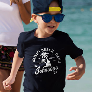 Anpassningsbar Family Vacation Sommarbussgruppen R T Shirt