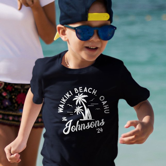 Anpassningsbar Family Vacation Sommarbussgruppen R T Shirt (Custom Family Vacation Summer Beach Group Trip T-Shirt)