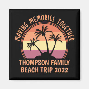 Anpassningsbar Family Vacation Sommarreunion Beach Magnet