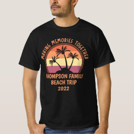 Anpassningsbar Family Vacation Sommarreunion Beach T Shirt