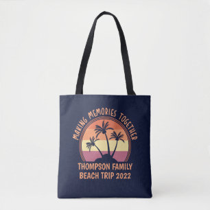Anpassningsbar Family Vacation Sommarreunion Beach Tygkasse