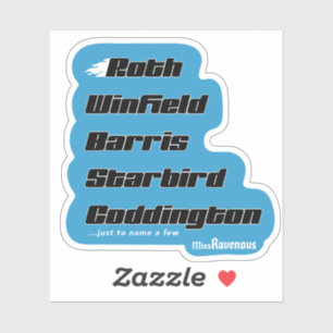 Anpassningsbar Family Vinyl Sticker-Blue Klistermärken