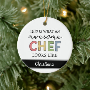 Anpassningsbar Fantastisk Chef Gifts   Bästa Chef  Julgransprydnad Keramik