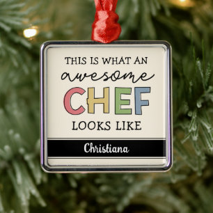Anpassningsbar Fantastisk Chef Gifts Bästa Chef Julgransprydnad Metall