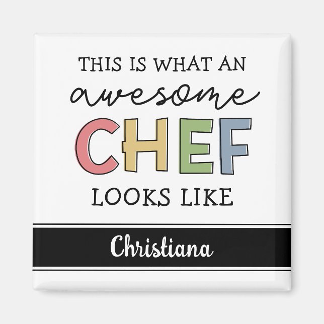 Anpassningsbar Fantastisk Chef Gifts | Bästa Chef  Magnet (Framsidan)