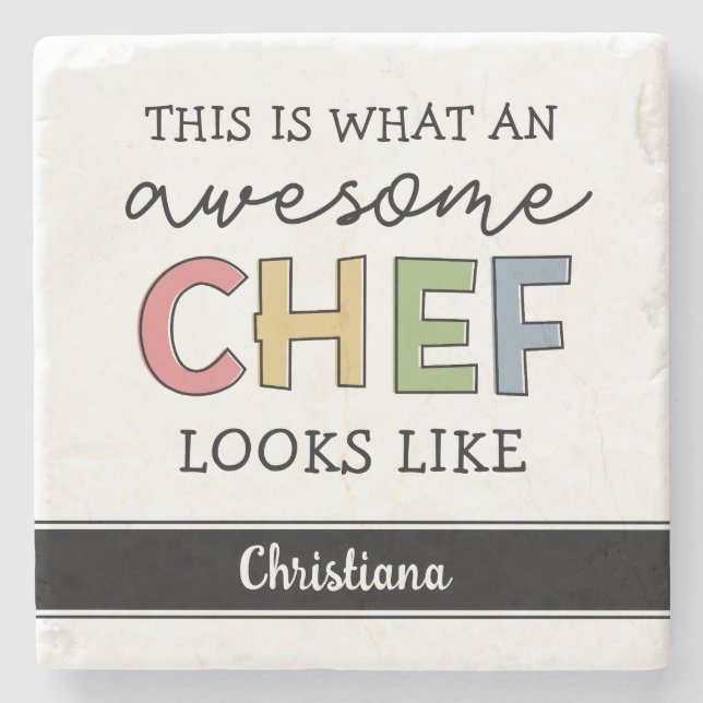 Anpassningsbar Fantastisk Chef Gifts | Bästa Chef  Stenunderlägg (Framsidan)