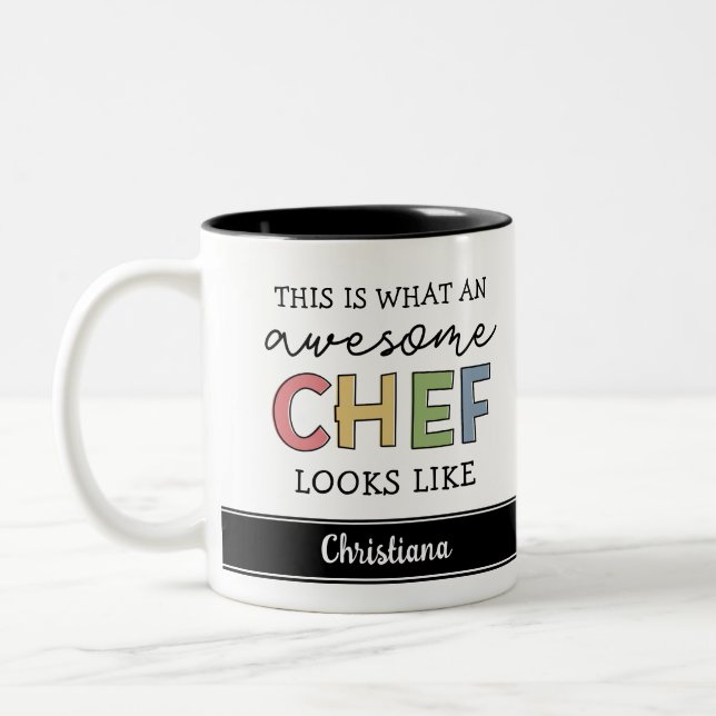 Anpassningsbar Fantastisk Chef Gifts | Bästa Chef  Två-Tonad Mugg (Vänster)