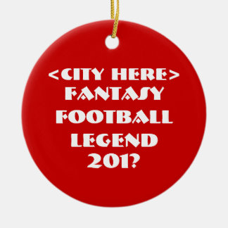 Anpassningsbar Fantasy Football Julgransprydnad Keramik