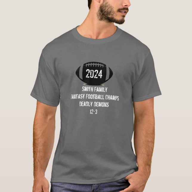 Anpassningsbar Fantasy Football t-shirt (Framsida)