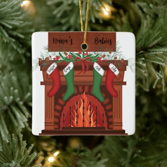 Anpassningsbar Farbarn - julprydnad Julgransprydnad Keramik (Träd)