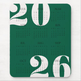 Anpassningsbar Färg Årskalender 2026 Musmatta