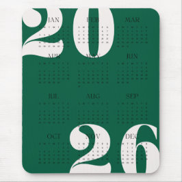 Anpassningsbar Färg Årskalender 2026 Musmatta