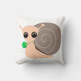 Anpassningsbar Färg Baby Pillow med Lucky Snigel Kudde
