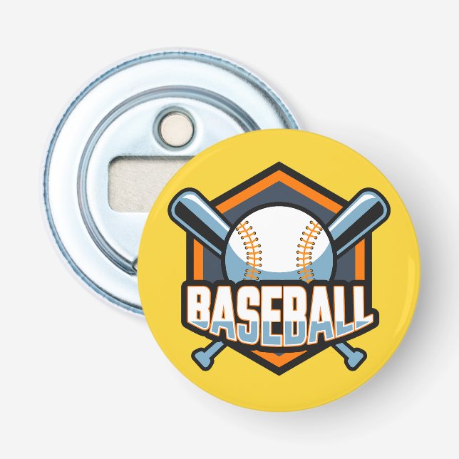 Anpassningsbar Färg Baseball Flasköppnare (Framsidan)