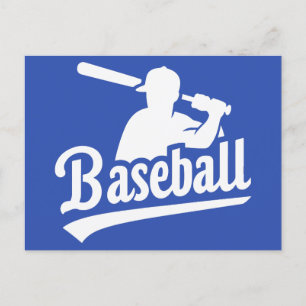 Anpassningsbar Färg Baseball Vykort