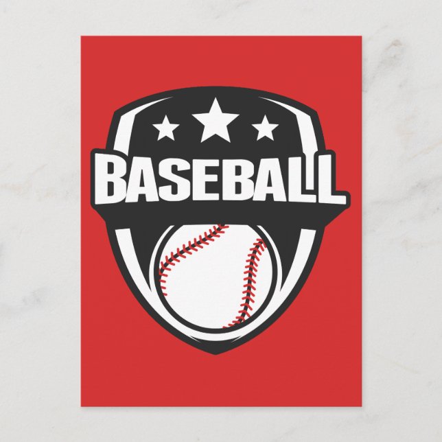 Anpassningsbar Färg Baseball Vykort (Framsida)